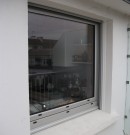 fenêtre teinte aluminium naturel - 1 vantail - ouverture à la française