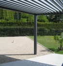 pergola bioclimatique en aluminium et à lames orientables