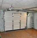 vue interieure porte de garage sectionnelle plafond