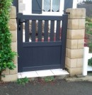 portillon pvc remplissage mixte - gris anthracite